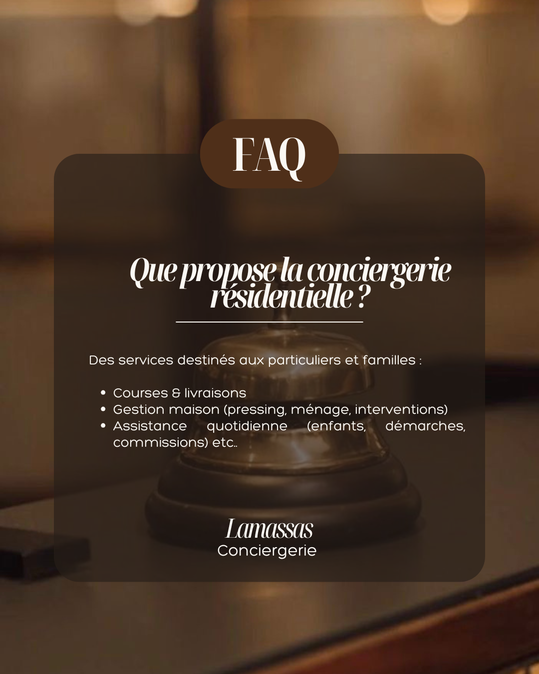 Lamassas Koro Delivery - Services résidentiels